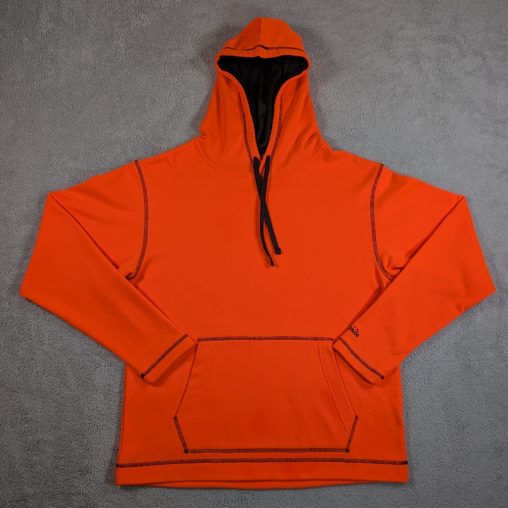 Gamehide Mens Blaze Orange Hunting Hoodie BFH Performance Fleece Pullover Size M